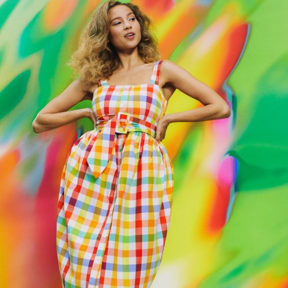 Christopher John Rogers For Target Plaid Dress - Picture 1 of 1